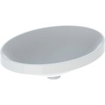 Lavabo empotrado serie Geberit VariForm ovalado: B1=53cm, Toma de grifo=Sin, Rebosadero=Sin